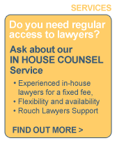 Find out more about Rouch Lawyers In House Counsel Services